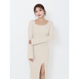 BACKリボンリブニットワンピース | EATME | 詳細画像11