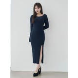 BACKリボンリブニットワンピース | EATME | 詳細画像12