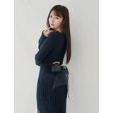 BACKリボンリブニットワンピース | EATME | 詳細画像19