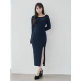 BACKリボンリブニットワンピース | EATME | 詳細画像25