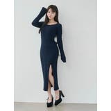 BACKリボンリブニットワンピース | EATME | 詳細画像26