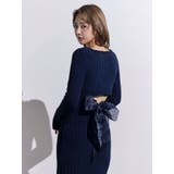 BACKリボンリブニットワンピース | EATME | 詳細画像27