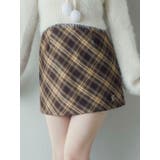 キャメル | チェックミニスカート | EATME