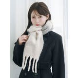 ボーダー刺繍マフラー | EATME | 詳細画像1 