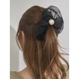 ポイントフェイクパールオーガンジーシュシュ | EATME | 詳細画像1