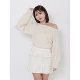 ワンショルダーシャギーニットTOP | EATME | 詳細画像30