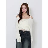 BACKリボンカシュクールニットTOP | EATME | 詳細画像17 