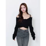 BACKリボンカシュクールニットTOP | EATME | 詳細画像22 