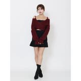 BACKリボンカシュクールニットTOP | EATME | 詳細画像7 