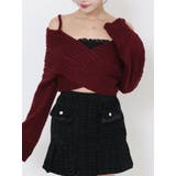 ワイン | BACKリボンカシュクールニットTOP | EATME