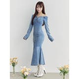 アシンメトリーマーメイドデニムワンピース | EATME | 詳細画像22 