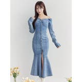 アシンメトリーマーメイドデニムワンピース | EATME | 詳細画像24 