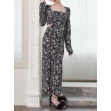 ブラック | カットアウトレースアップワンピース | EATME