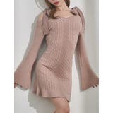 ピンク | リボンオフショルミニワンピース | EATME