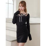 バイカラーキャミニットアンサンブルミニワンピース | EATME | 詳細画像15