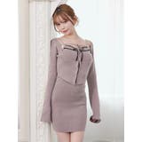 バイカラーキャミニットアンサンブルミニワンピース | EATME | 詳細画像3