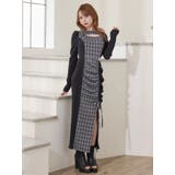 ディープスリットデコルテリブワンピース | EATME | 詳細画像18 