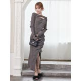 ディープスリットデコルテリブワンピース | EATME | 詳細画像2 