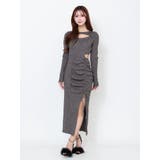 ディープスリットデコルテリブワンピース | EATME | 詳細画像33 