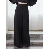 ブラック | 【SETUP】センタープレスワイドパンツ | EATME