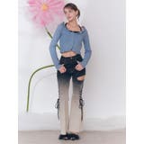 サイドレースアップカットアウトデニムパンツ | EATME | 詳細画像11 