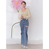 サイドレースアップカットアウトデニムパンツ | EATME | 詳細画像17 