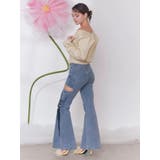 サイドレースアップカットアウトデニムパンツ | EATME | 詳細画像21 