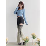 サイドレースアップカットアウトデニムパンツ | EATME | 詳細画像31 