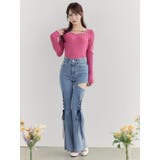 サイドレースアップカットアウトデニムパンツ | EATME | 詳細画像36 