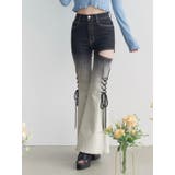 サイドレースアップカットアウトデニムパンツ | EATME | 詳細画像8 