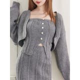 グレー | 【SETUP】フロントボタンニットベアTOP | EATME