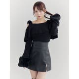 フェイクファーストラップオフショルダーリブニット | EATME | 詳細画像19 