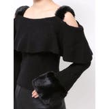 フェイクファーストラップオフショルダーリブニット | EATME | 詳細画像24 