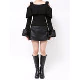 フェイクファーストラップオフショルダーリブニット | EATME | 詳細画像27 