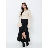 フェイクファーストラップオフショルダーリブニット | EATME | 詳細画像5 