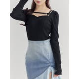 ブラック | ベルテッドリブTOP | EATME