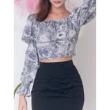 グレー | スクエアネックシャーリングブラウス | EATME