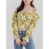 イエロー | スクエアネックシャーリングブラウス | EATME