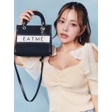 ブラック | E/MチャームバイカラーミニショルダーBAG | EATME