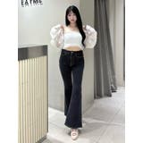 レースアップフレアデニムパンツ | EATME | 詳細画像2