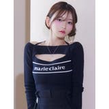 ブラック | 【marie claire×EATME】オフショルダーニットTOP | EATME