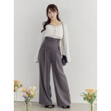 チュールドッキングキャミリブTOPセット | EATME | 詳細画像2