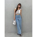 【接触冷感素材】サイドレースアップデニムパンツ | EATME | 詳細画像36 