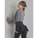 BACKリボンカットアウトデニムパンツ | EATME | 詳細画像36