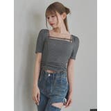 ベルテッドドロストボーダーリブTOP | EATME | 詳細画像6 