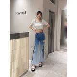 ロゴ刺しゅうスクエアリブTOP | EATME | 詳細画像21