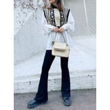 リブフレアレギンスパンツ | EVRIS | 詳細画像3