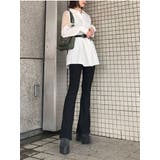 リブフレアレギンスパンツ | EVRIS | 詳細画像5