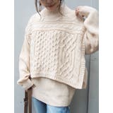 ケーブルベストレイヤードニットトップス | EVRIS | 詳細画像12 