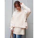 ケーブルベストレイヤードニットトップス | EVRIS | 詳細画像16 